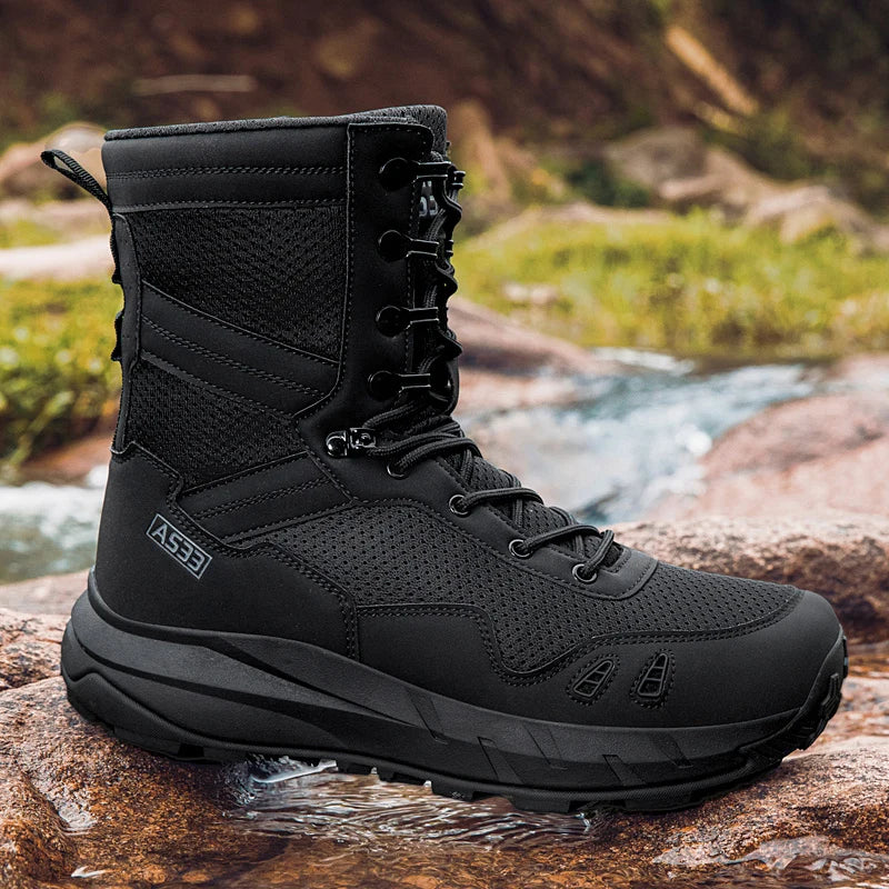 High Quality Men Shoes Tactical Boots Anti Slip Breathable Outdoor Jungle Off-road Hiking Boots Zapatillas Hombre Hunting Boots