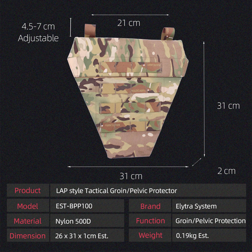 Tactical Pleated Airsoft Vest Crotch Groin Protection Hunting Gear Accessory Airsoft Men Molle Body Armor Bag Equipment