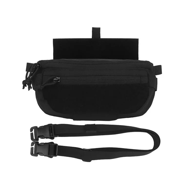 Premium Tactical Vest Accessories Pouch, Expansion Pack, Dual Purpose, Multi Function Lower Abdominal Bag,Single Shoulder Bag