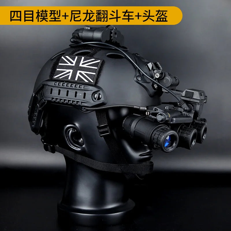 COD Tactical Helmet Set Airsoft Call of Duty 19 Protective Equipment with Ghost Skull Mask Signal Light NVG Model for CS Cosplay