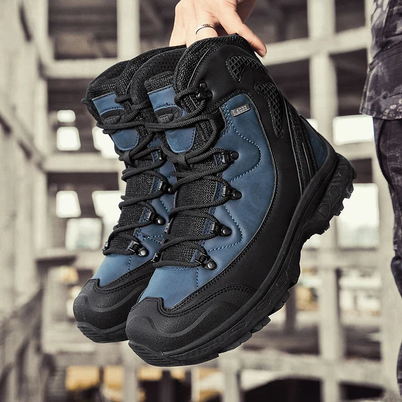 Moipheng Men Desert Boots Hiking Boots Shoes Men Outdoor Hunting Camping Boots Men Platform Boot Work Safty Shoes Sneakers