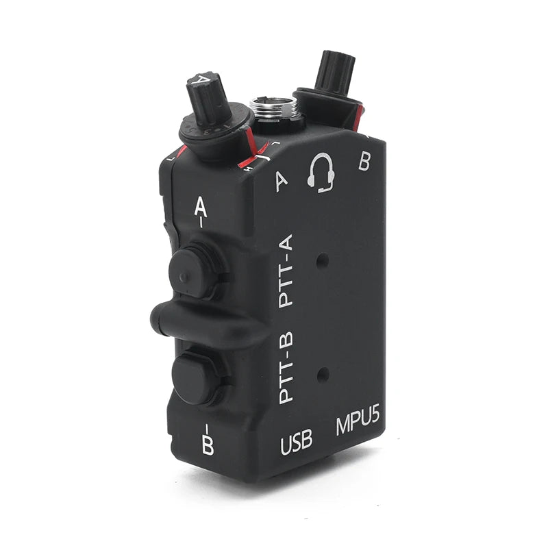 2024FCS-TACTICAL Metal CNC MPU5 MK II DUAL PTT Tactical Communication Headset and Radio Accessories Adjust Radio Volume Function