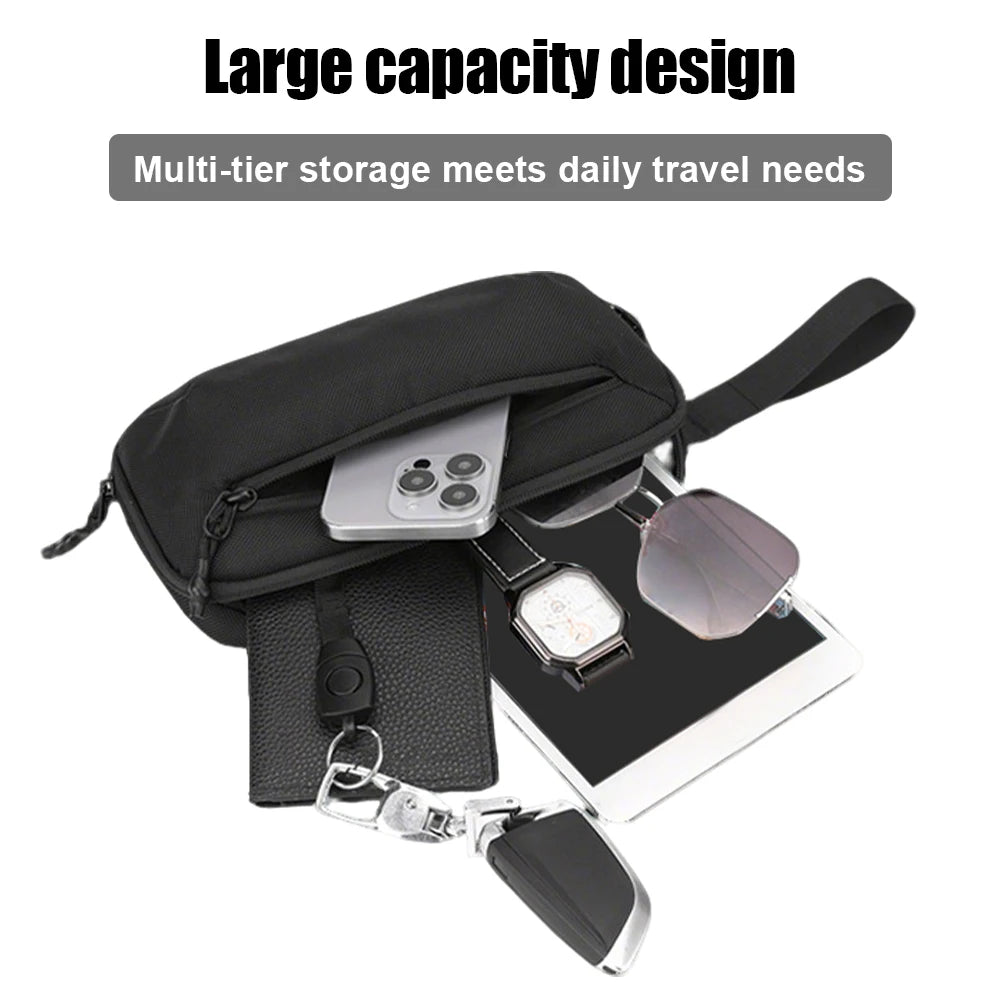 Tactical Waist Fanny Bag Outdoor Crossbody Sling Shoulder Pouch Chest Bag Waterproof EDC Tool Pouch for Hunting Camping Hiking