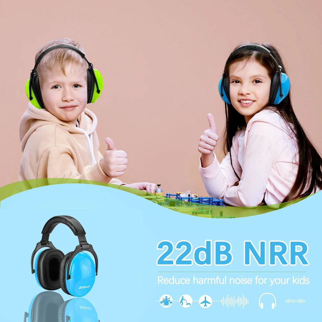 ZOHAN Kids Hearing Protection Passive Earmuffs Safety Earnmuff Headset Noise Reduction DIY Ear Defenders for Autism Children