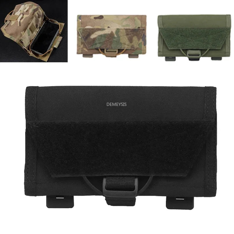 Tactical MOLLE Phone Case Universal Mobilephone Pouch Holder Outdoor Hiking Hunting Waist Bags