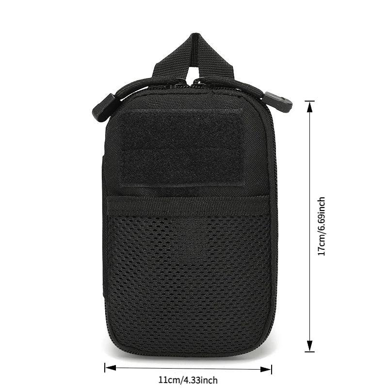 Outdoor EDC Pocket Tools Bag Molle First Aid Kit Sport EMT Pouch Utility Small Waist Pack Hiking Camping Hunting Accessories