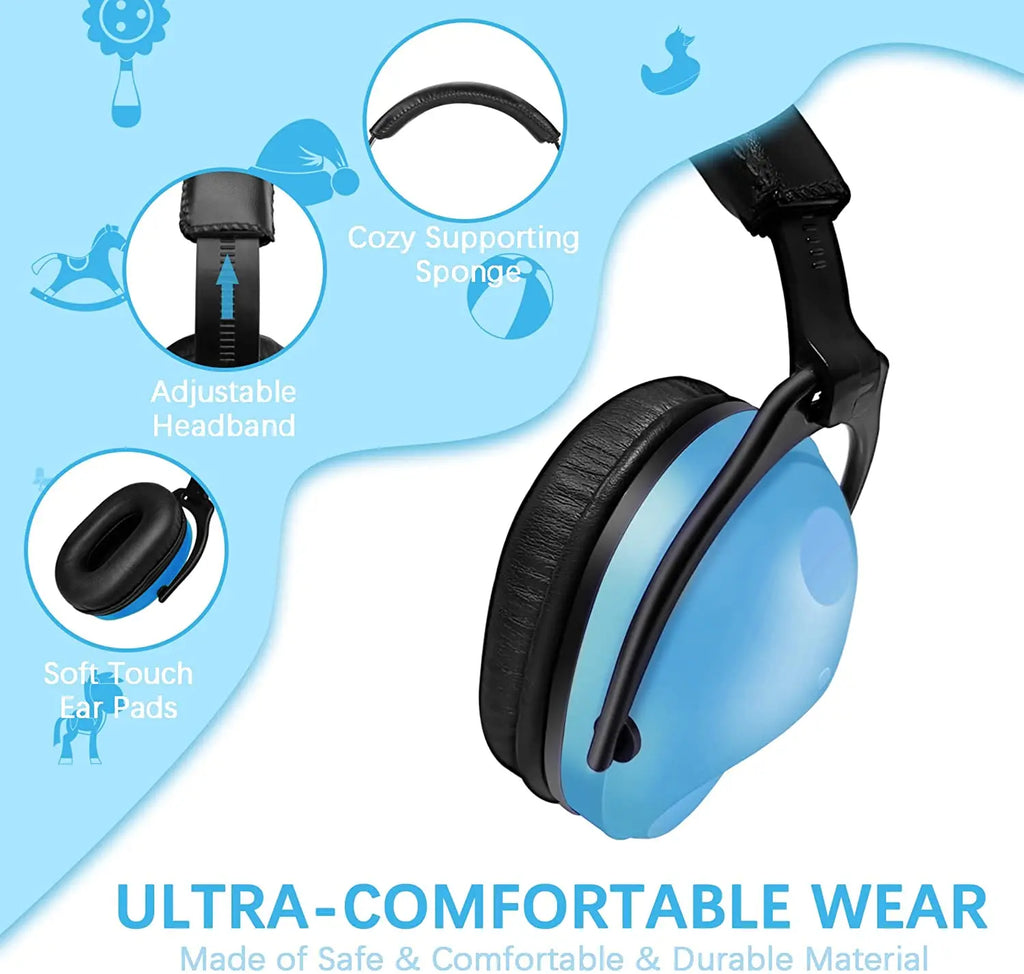 ZOHAN Kids Hearing Protection Passive Earmuffs Safety Earnmuff Headset Noise Reduction DIY Ear Defenders for Autism Children
