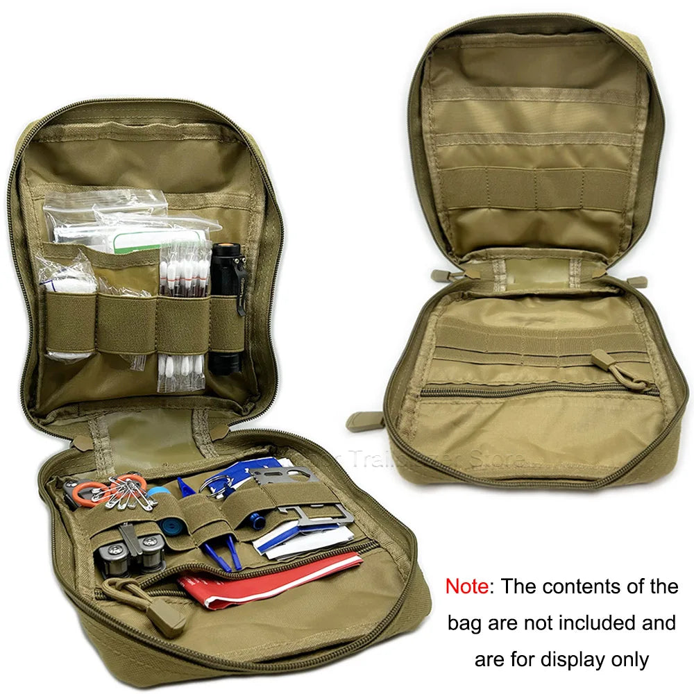 Tactical Admin Multi-Purpose Pouch Molle Admin Pouch Laser-Cut Utility Pouch Modular EMT EDC Tool Bag Hunting Accessories