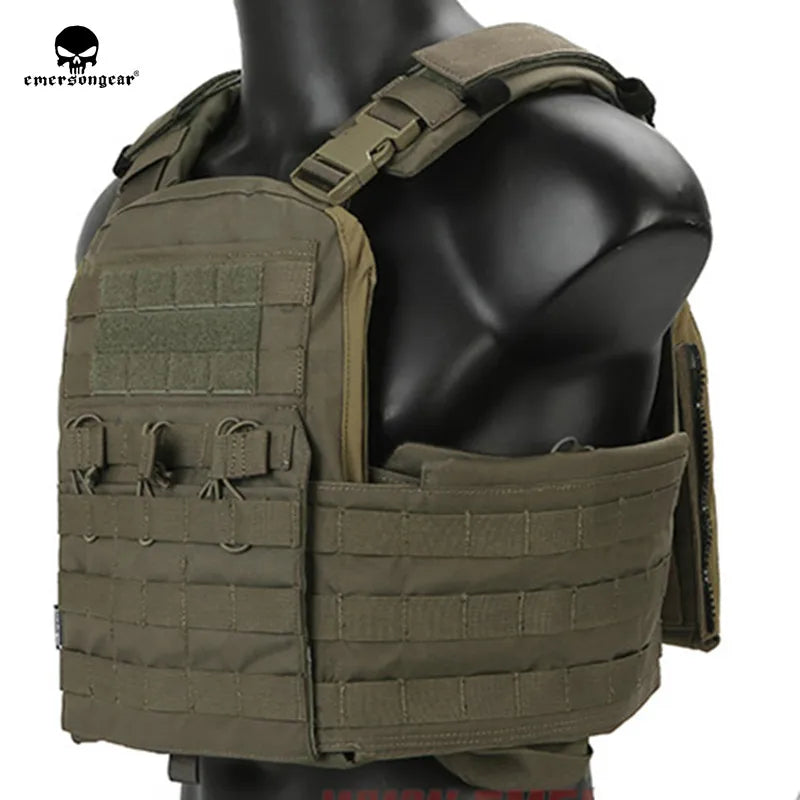 Emersongear Tactical Quick Release Vest Plate Carrier MOLLE Outdoor Protective Gear for Airsoft Paintball Hunting