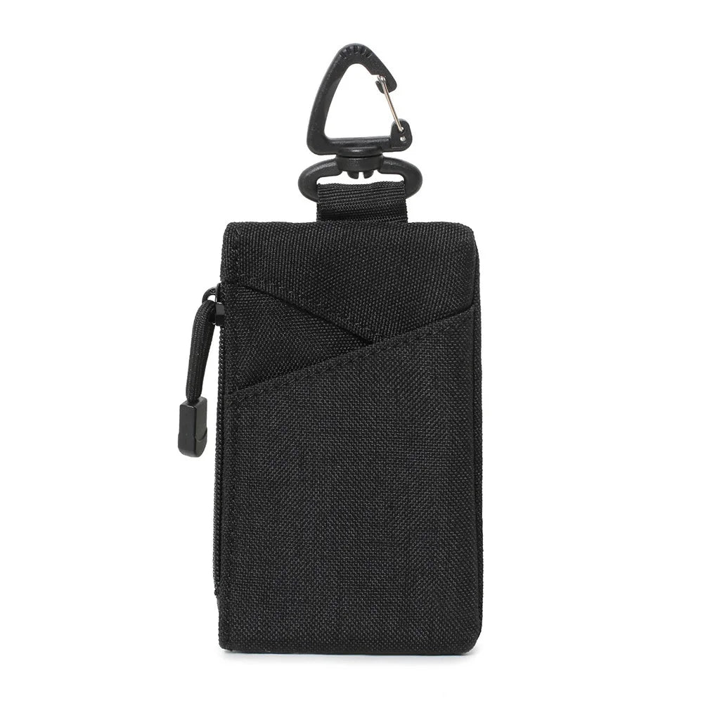 Outdoor Sports Men Tactical EDC Wallet Portable Coin Pouch Key Bag Waist Bag Durable Card Bag Zipper Wallet Accessory Bag