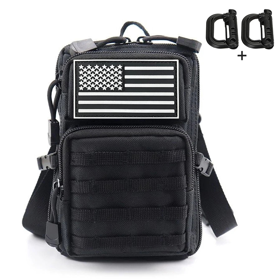 Multi functional portable carry on bag with 4 different carrying methods, large capacity outdoor waist bag
