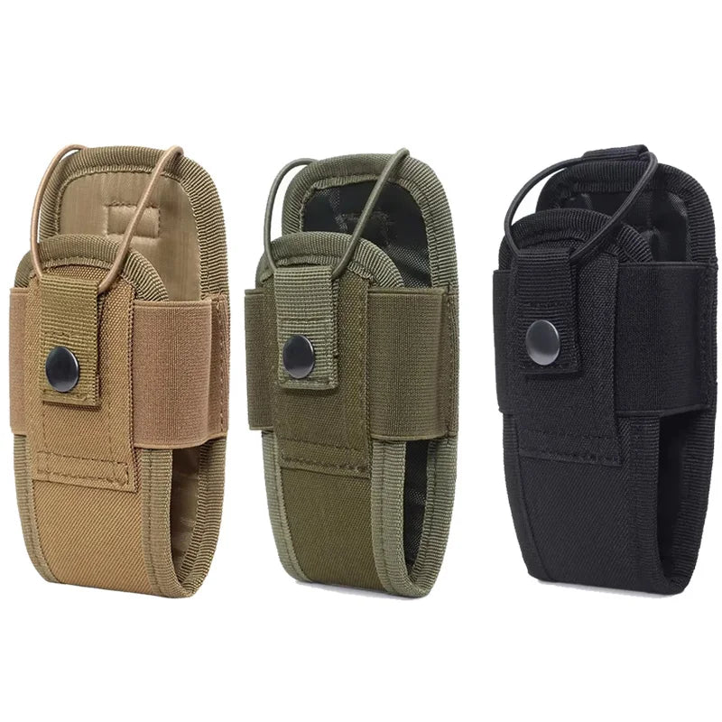 1/3pc Tactical Molle Radio Walkie Talkie Pouch Holder Pocket Waist Bag Portable Interphone Holster Carry Bag for Hunting Camping