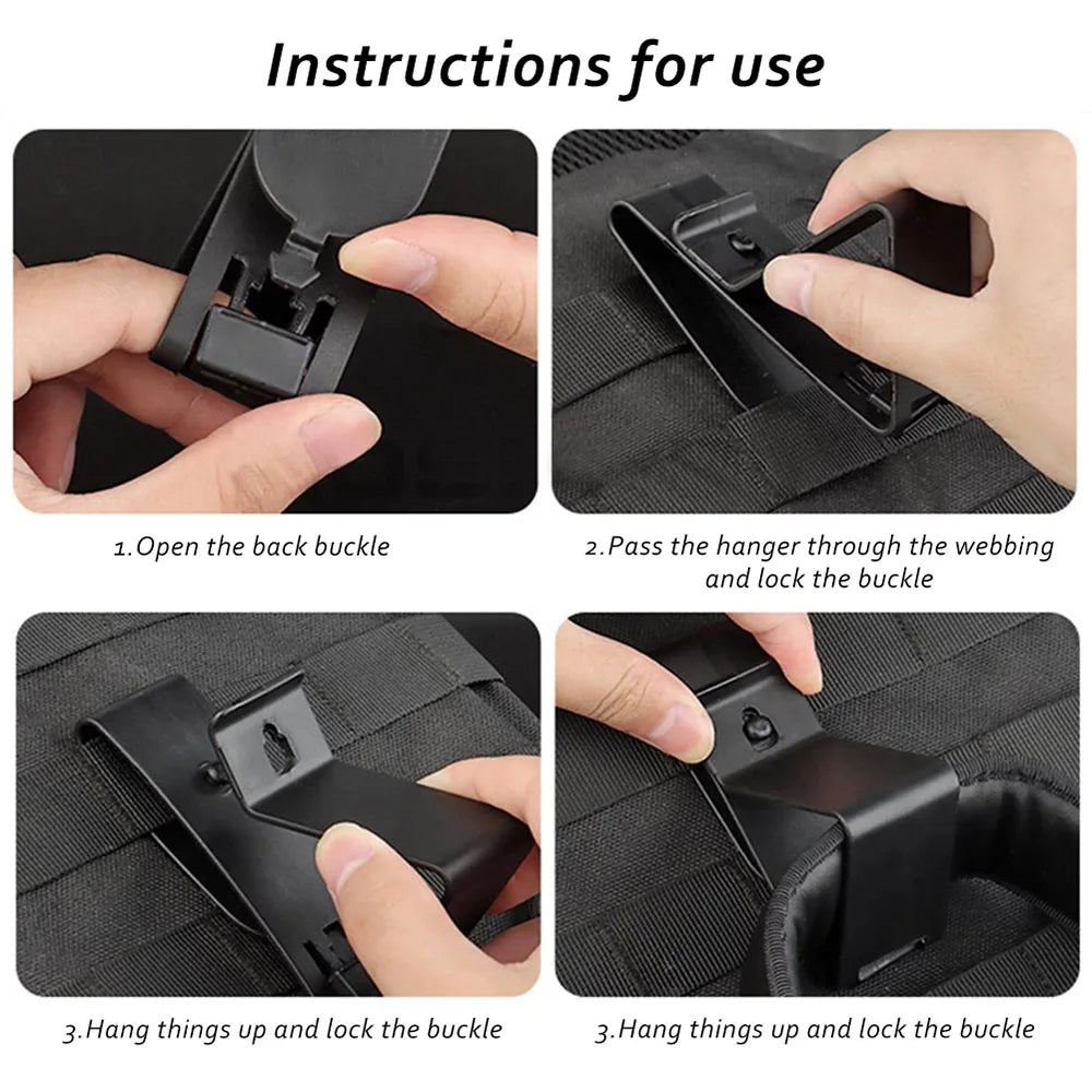 Tactical Headset Hanger MOEEL Hunting Mobile Quick Release Clasp Headphones Hanger Mobile Phone Holder Shooting Accessories