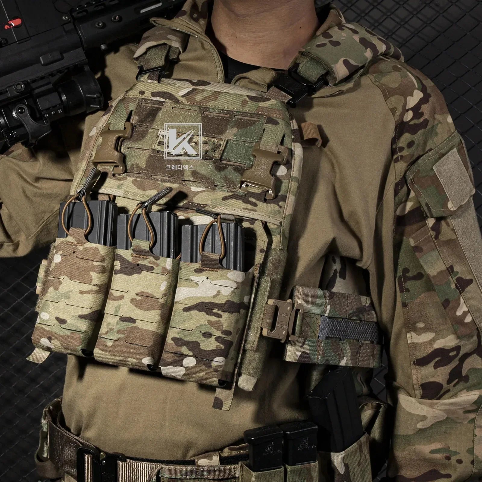 KRYDEX Tactical Cummerbund Adapter, Quick Release Metal Buckle Kit for FCPC V5 AVS Hunting Plate Carrier Vest Molle Cummerbund