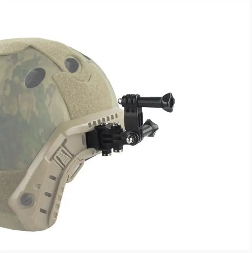 VULPO Tactical Helmet Side Rail Mount Adapter Fixed Mount Multi-angle Adjustable For Gopro HD Hero 1- 5 Action Camera