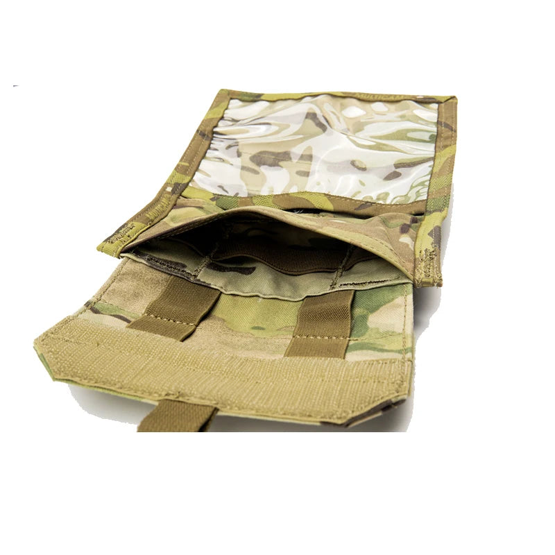 Tactical Admin Pouch Multicam Molle Map Pouch Airsoft Vest Chest Hanging Bag Multi-Purpose 500D Folding Storage Pocket