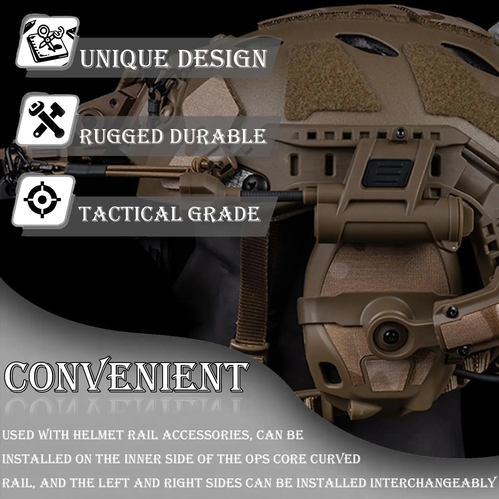 Tactical Helmet Light Airsoft 6-Mode Adjustable LED Identification Light IR Survival Signal FlashLight for ARC Helmet Rails