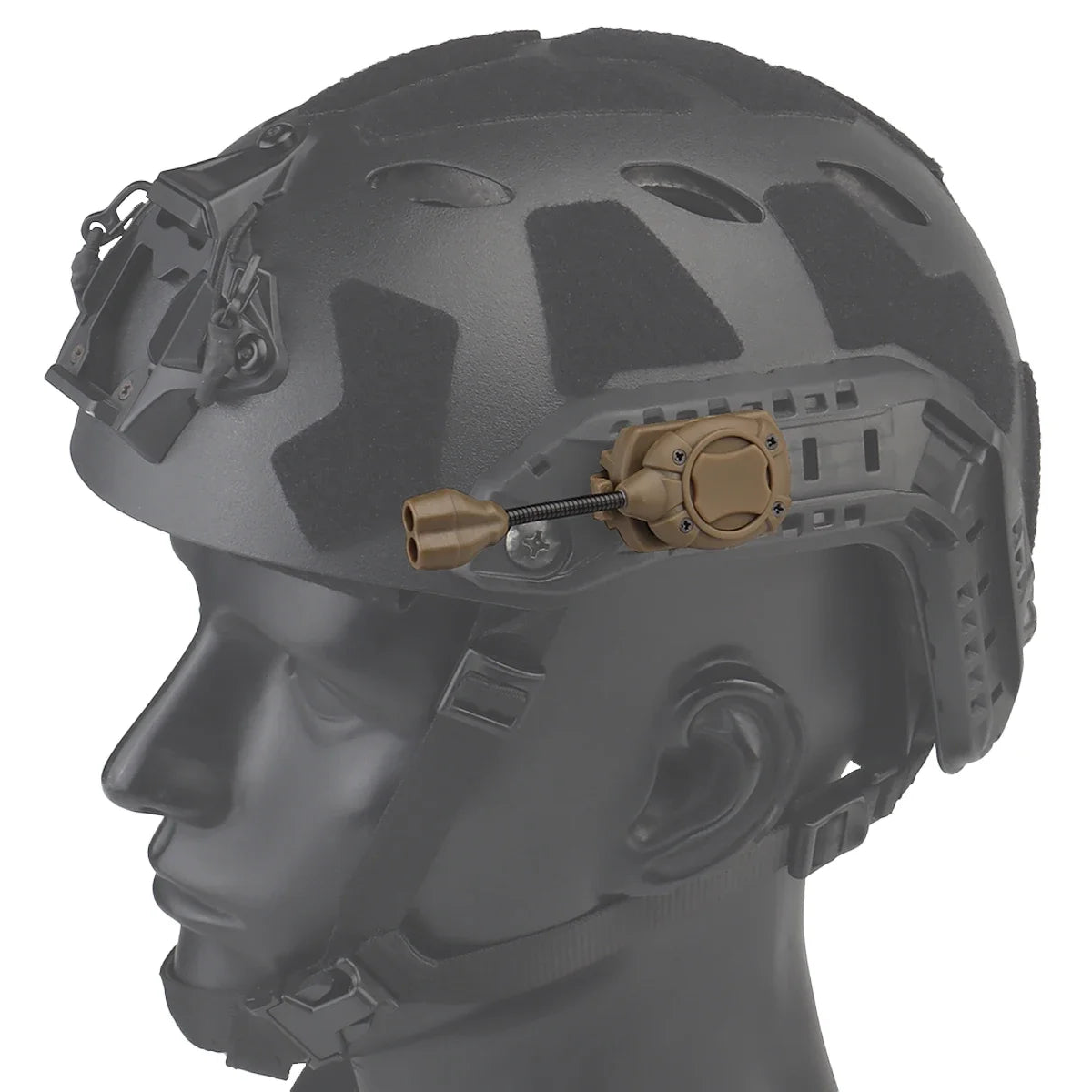 Tactical Helmet Light 3 Modes LED Flashlight Switch Modular Multifunctional Outdoor Hunting Shoot Wargame Helmets IR Laser Lamp