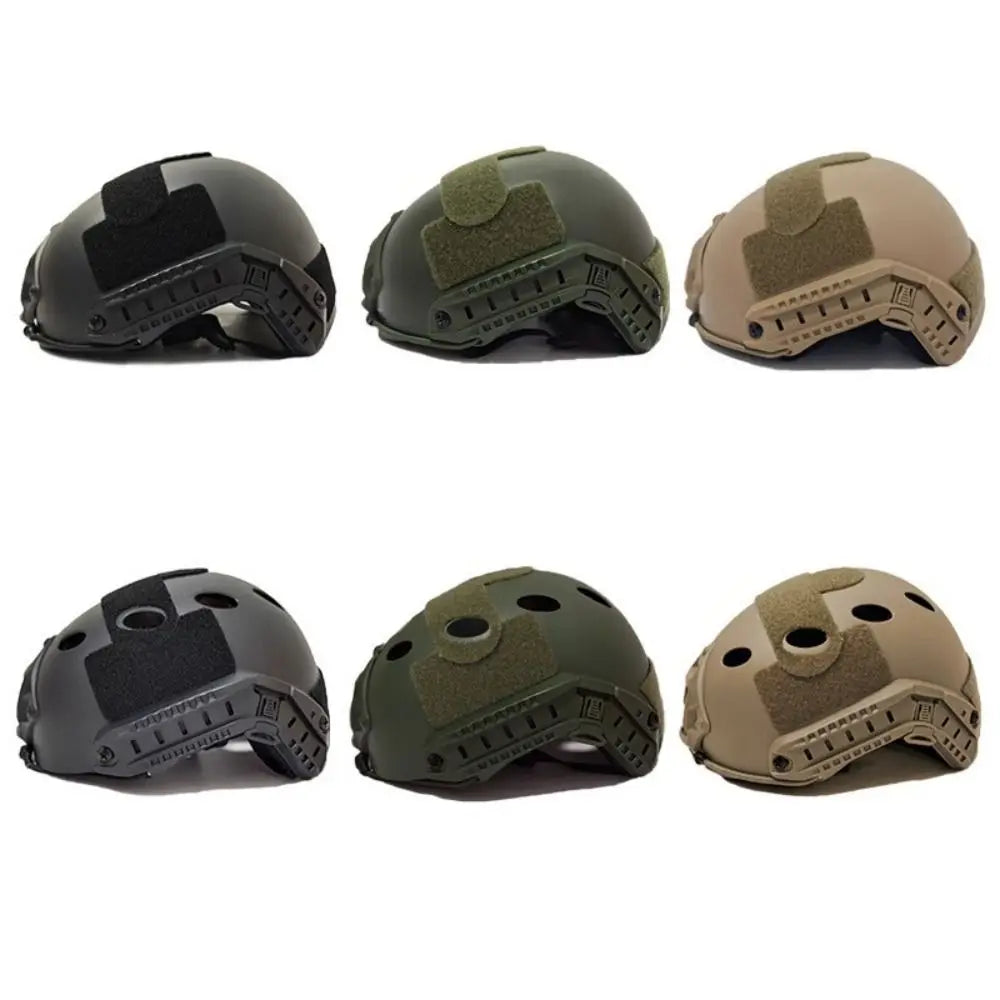 Sports Safety ABS Helmet One Size Black Khaki Green Protective Helmets Game Helmets