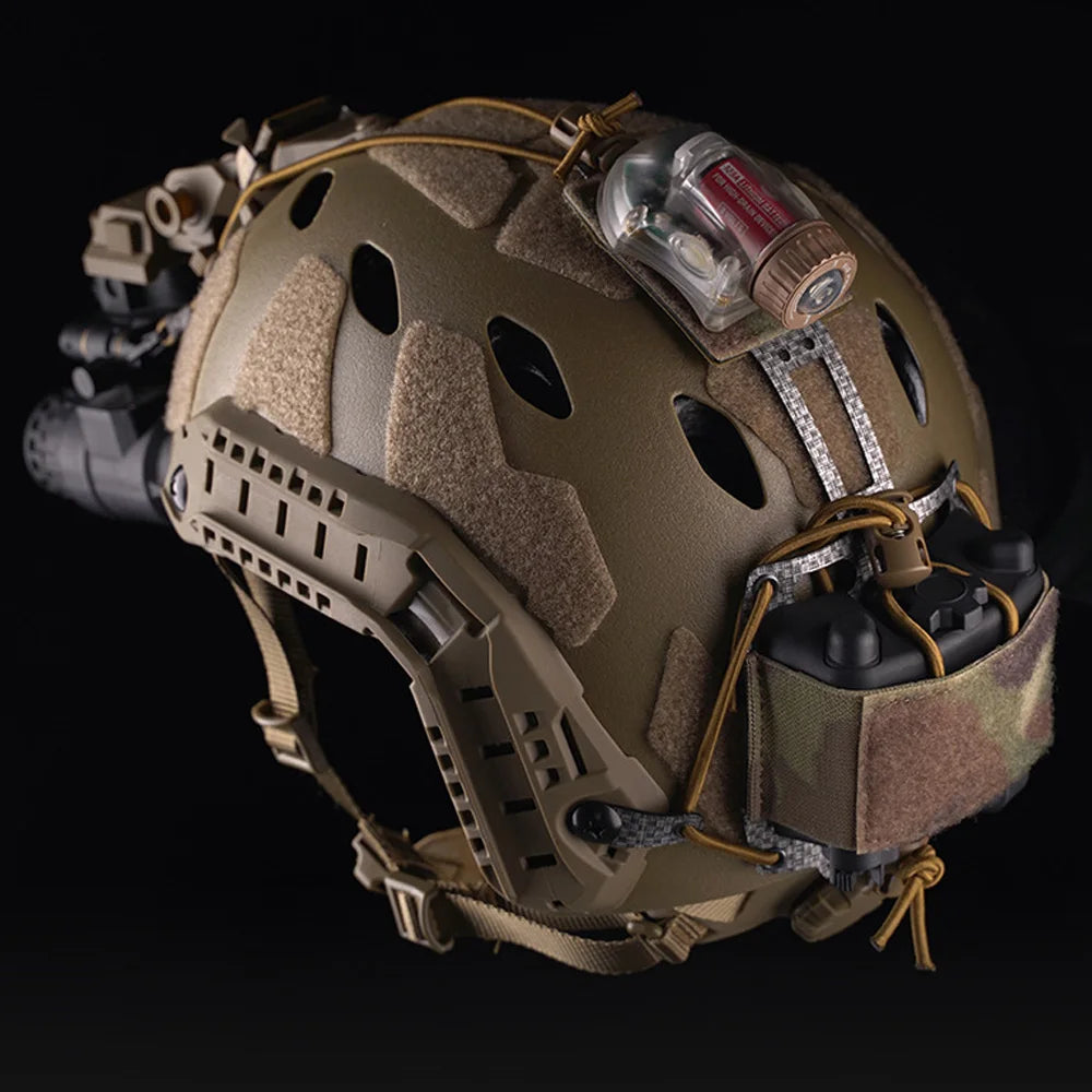 Tactical Helmet PVS31 Battery Case Pouch FAST Helmet Retention System Adjustable PVS-31 Battery Box Storage Pouch
