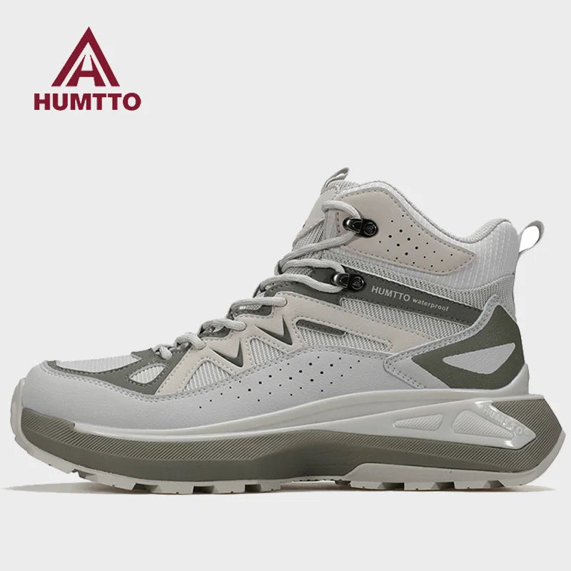 HUMTTO Hiking shoes Men's waterproof hunting Boots walking travel ankle Sneakers Tactical Desert Combat Ankle trekking Boots