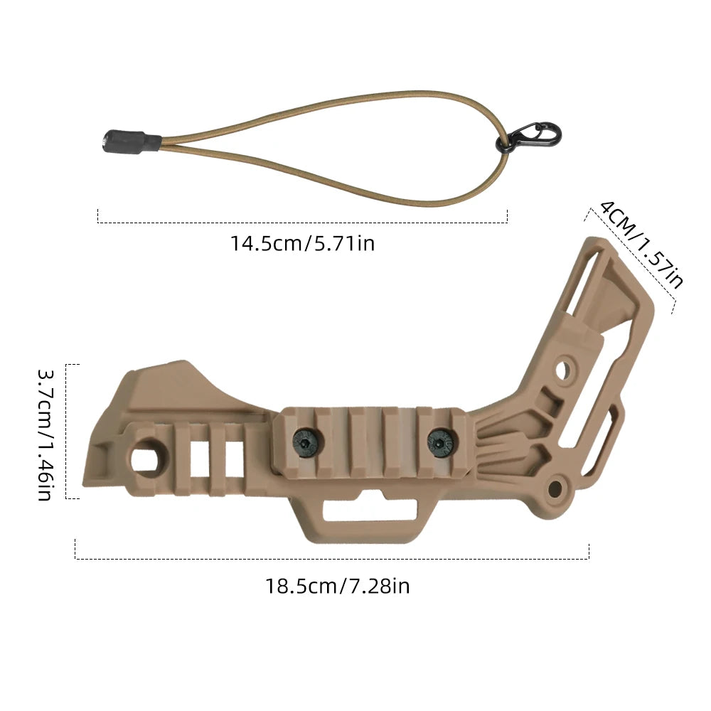 BOOIU Tactical Wendy Helmet Side Guide Rail ARC Airsoft Helmet Accessories Mount Guide Rail Hunting Paintball for Wendy Helmet