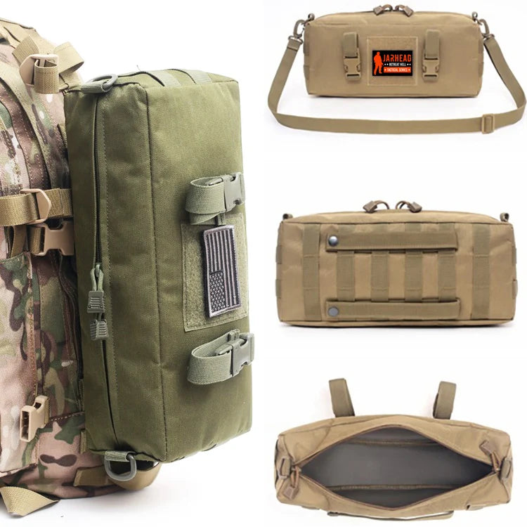 EDC Nylon Waterproof Hunting Bag Outdoor Sport Waist Pack Molle Pouch Travel Camping Cross-body Shoulder Bags