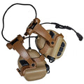 EARMOR M32X Military Helmet Headphones Electronic Shooting Earmuffs Equipped with ARC Helmet Rail Adapter