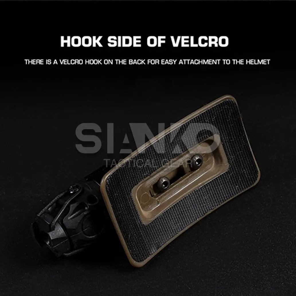Tactical Airsoft Helmet Mount Flashlight/Action Camera Generic Adapter Bracket Kit Accessory for Outdoor Hunting CS Game