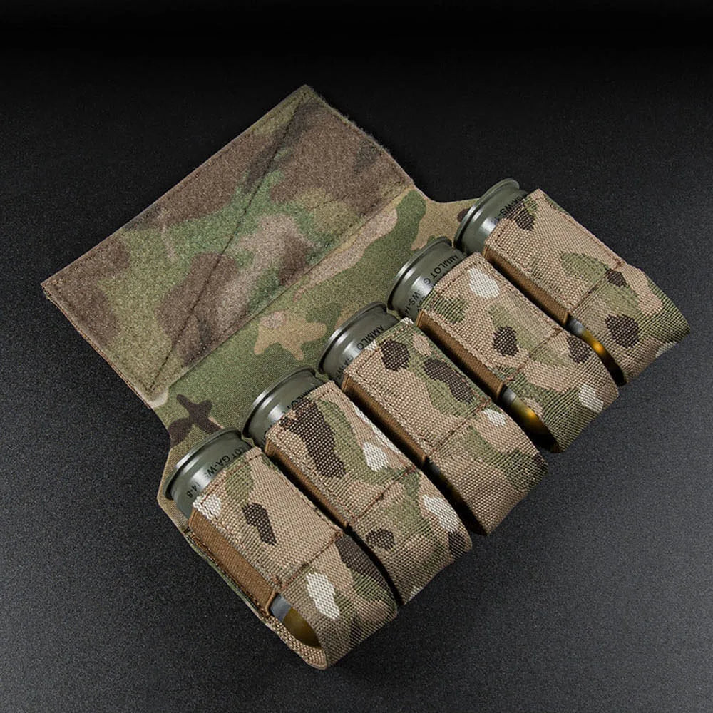 Airsoft Tactical M203 Grenade Pouch 40mm 5 Holder Banger Hanger MK4 D3CRM MK3 Militar Chest Rig Grenade Pouch Hunting Game Gear