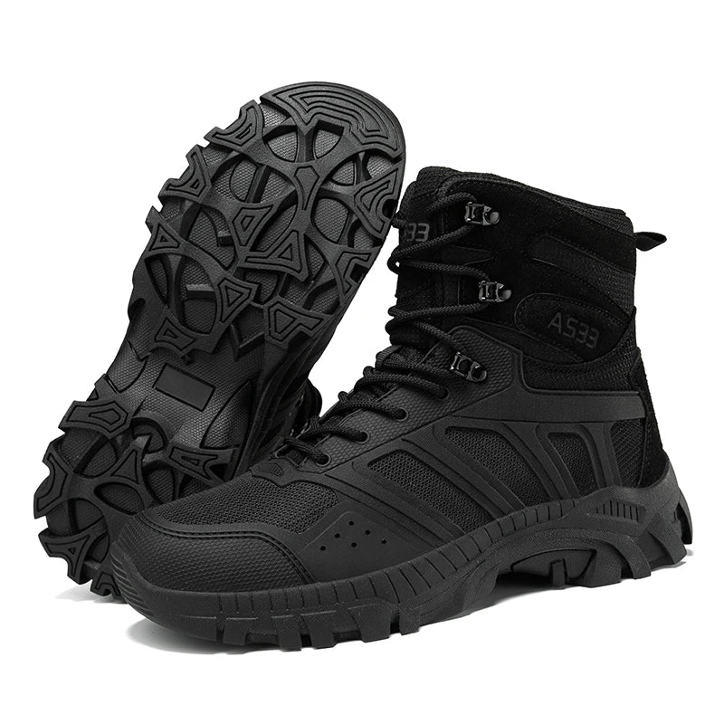 Moipheng Man Climbing Boots Lace-Up High Top Shoes Autumn Ankle Boots Men Non Slip Casual Sneakers Botas Hombre Sapato Masculino