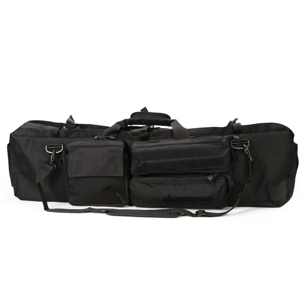 M249 Tactical Hunting Gun Bag Heavy Duty Gun Carry Bag Durable Nylon Paintball Airsoft Dual Rifle Case with Shoulder Strap