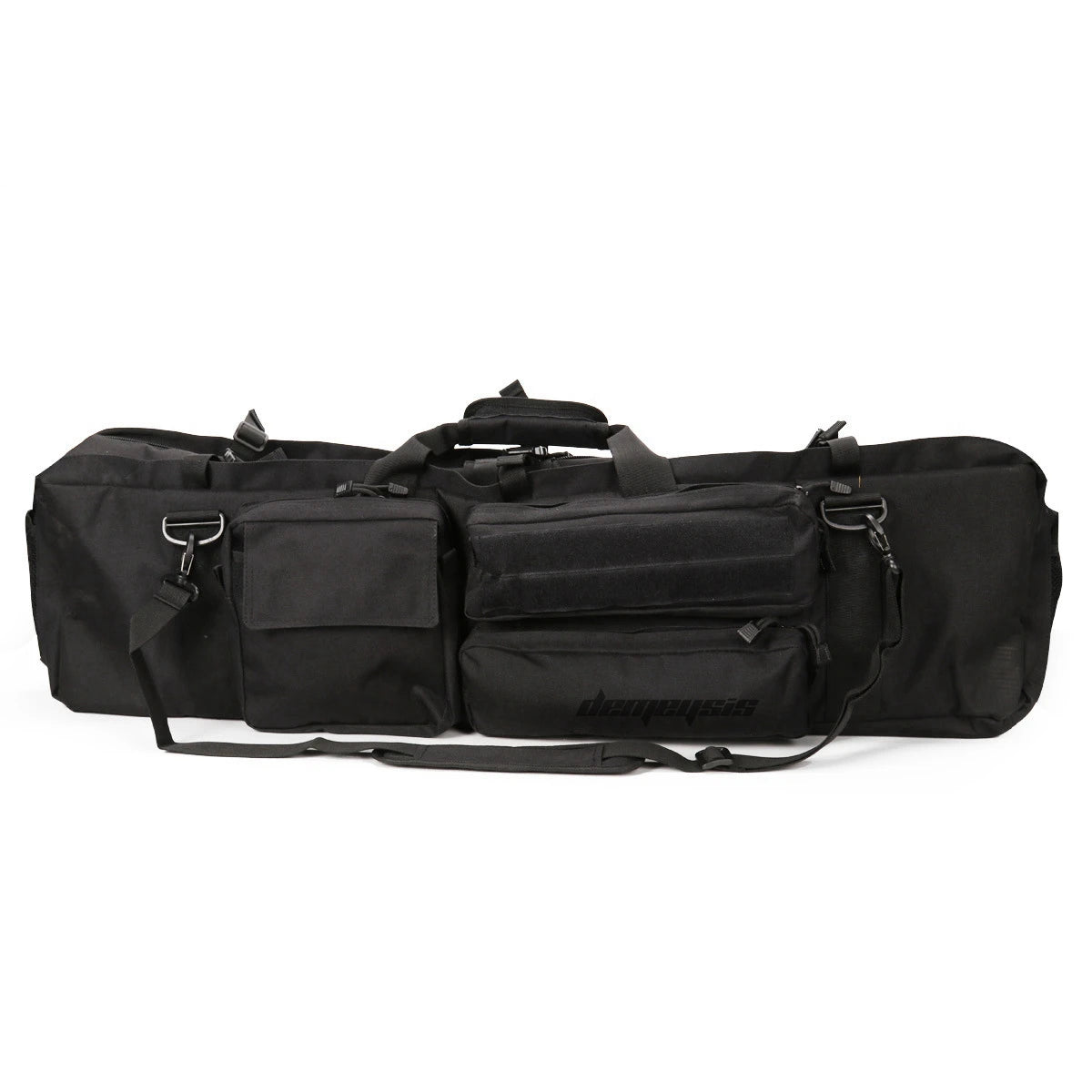 M249 Tactical Hunting Gun Bag Heavy Duty Gun Carry Bag Durable Nylon Paintball Airsoft Dual Rifle Case with Shoulder Strap