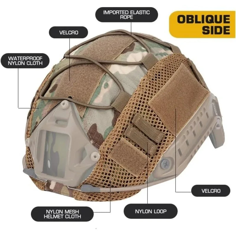 1PCS Tactical Helmet Cover for  Fast MH PJ BJ Helmet Airsoft Paintball Helmet Cover Accessories Cycling Net