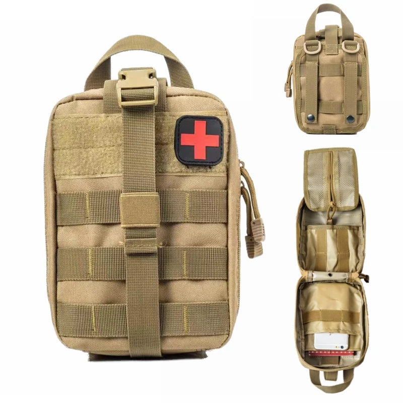 Tactical First Aid Kits Medical Bag Emergency Molle Outdoor Hunting Camping Survival Tool EDC Pouch Camo Waist Bag