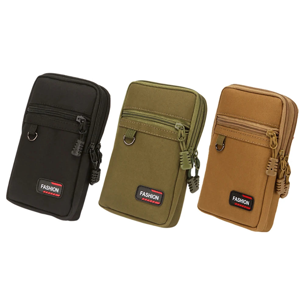 7 Inch Mobile Phone Pocket Portable Phone Organizer Bag Nylon Wear- Lightweight for Outdoor Camping Hunting