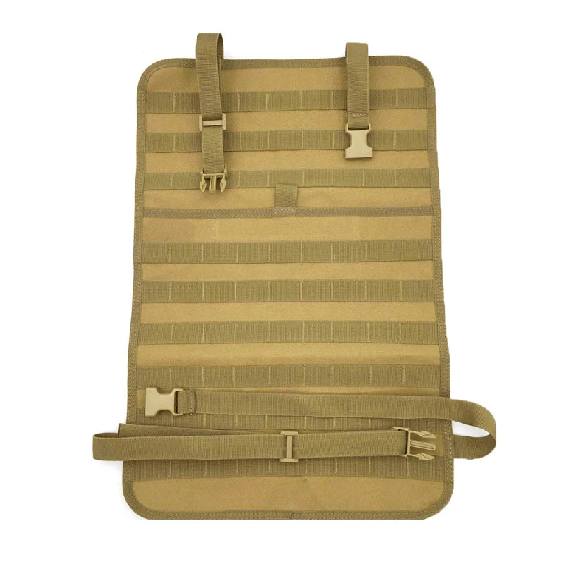 Molle Tactical Car Seat Back Cushion Universal Four Seasons Storage Bag Hanging Bags Car Stowing Tidying Pocket