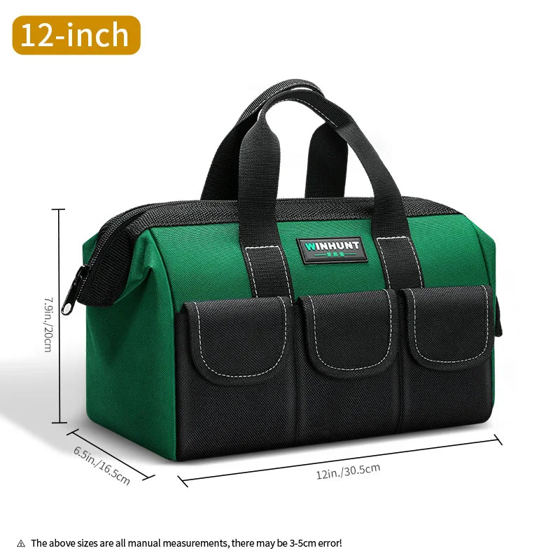 Heavy Duty Tool Bag, Empty Tool Box Organizer Storage, Soft Tote Toolbox Organization Portable Handle Carrying Work Toolbag, Father Day Gifts Men Electrician Mechanic, Blue