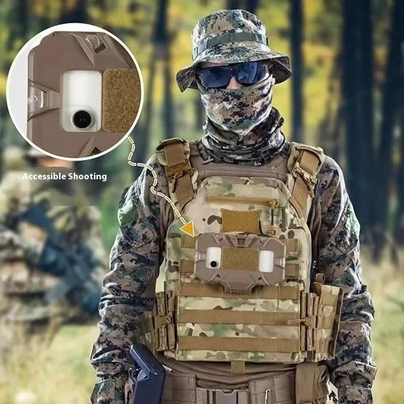 NEW Tactical MOLLE Foldable Navigation Board Chest Mount Phone Holder Tactical Vest Admin Panel Hunting Outdoor Gear Accessories