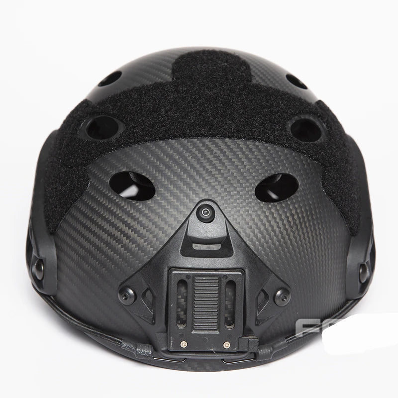 Carbon Fiber FAST Helmet Series Perforated Breathable Lightweight Parachute Tactical Riot Helmet, Outdoor Combat Equipment