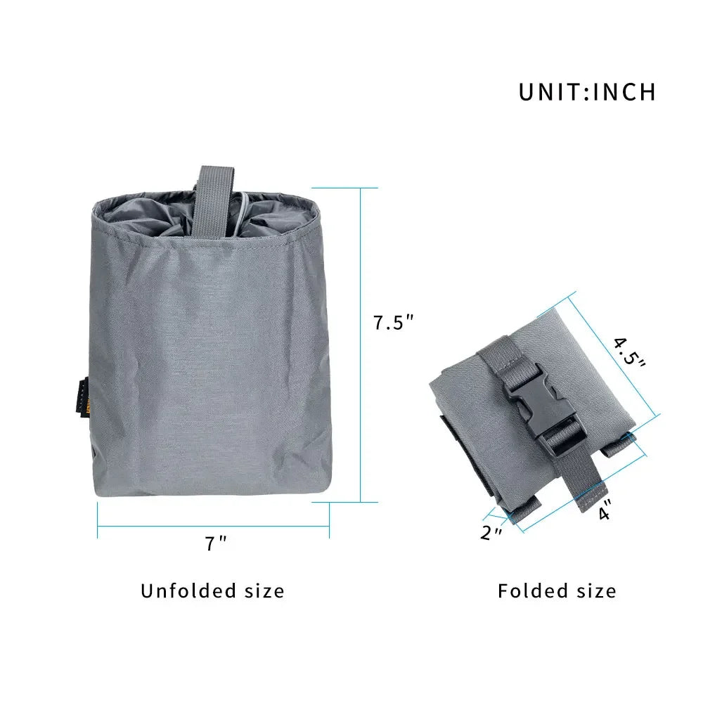 Tactical Portable Recycling Bag Outdoor Molle Pouch Hanging Bag EDC Waist Bags Hunting Hiking Storage Bag