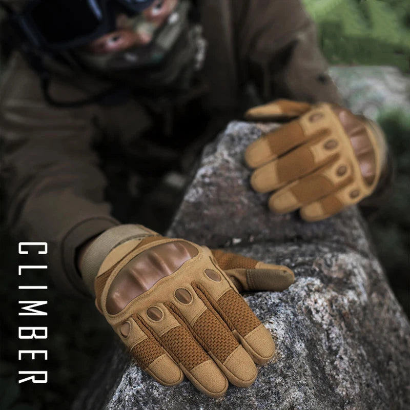 Touch Screen Tactical Gloves Full Finger For Motorcycle Cycling Camping Hiking Climbing Hunting Fitness Work Protection