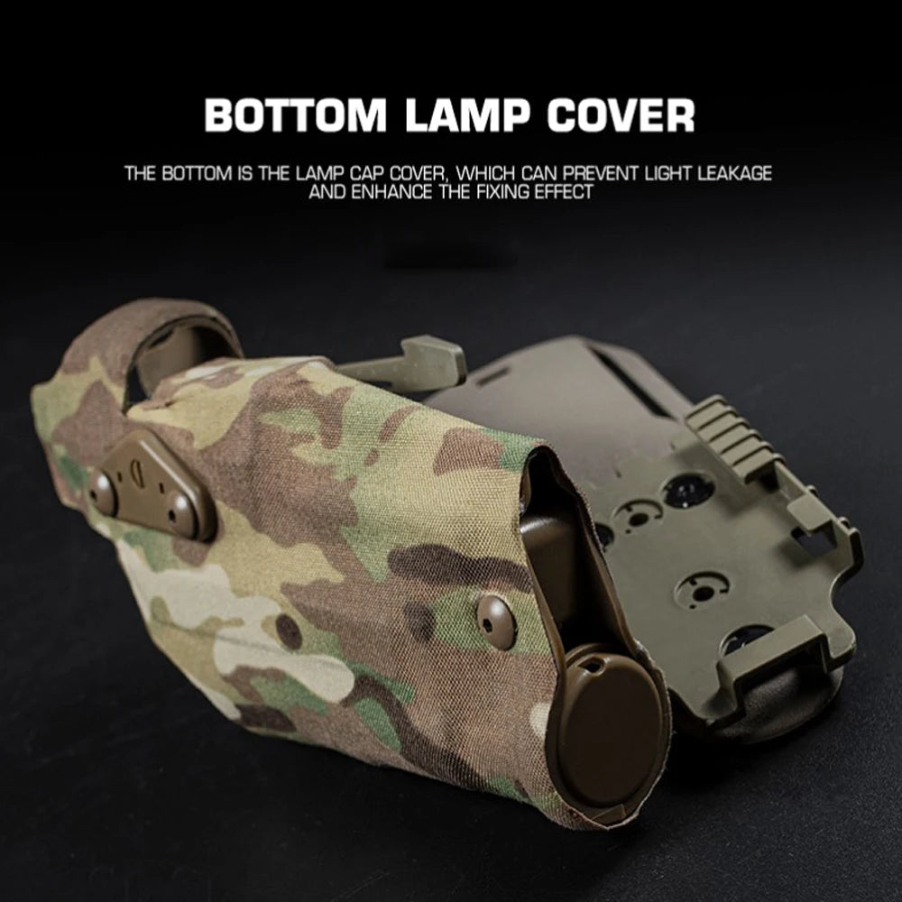 Tactical 6354DO Pistol Holster for Glock 17 Gen4 G19 with X300/X300U Flashlight Quick Lock System QLS Mount Adapter Leg Shroud