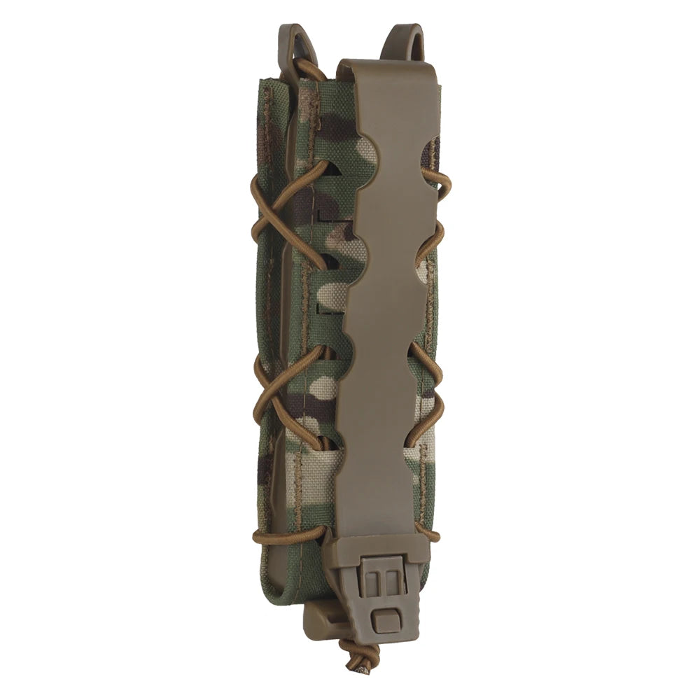 Tactical Magazine Pouch V2 Long Type For 9mm/MP5/MP7 Pistol Mag Holder Pouch Quick Release MOLLE Hunting Shooting Airsoft Gear