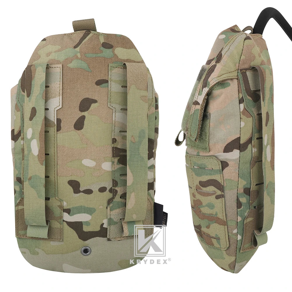 KRYDEX Tactical 1.5L Hydration Bladder Pouch Low Profile Hydra Carrier Pack MOLLE Water Bag Outdoor Hiking Travel Accessories