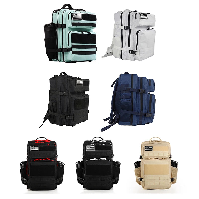 15/25/45L Camping Hiking Backpack Tactical Bag Outdoor Travel Hiking Bags Large Capacity Waterproof Gym Rucksack For Women Men