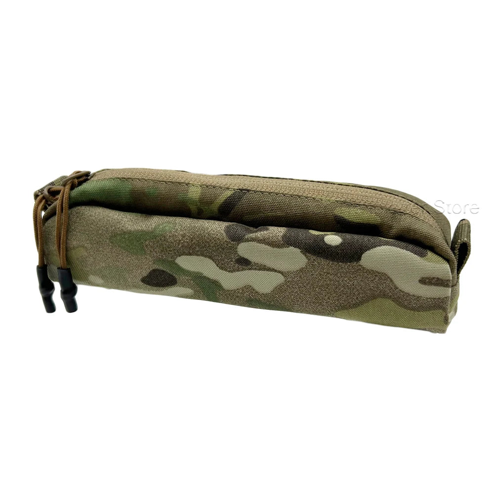 Tactical Pencil Case EDC Tools Small Pouch Nylon Durable Compact Zipper Pencil Case Storage Bag Outdoor Hunting Accessories