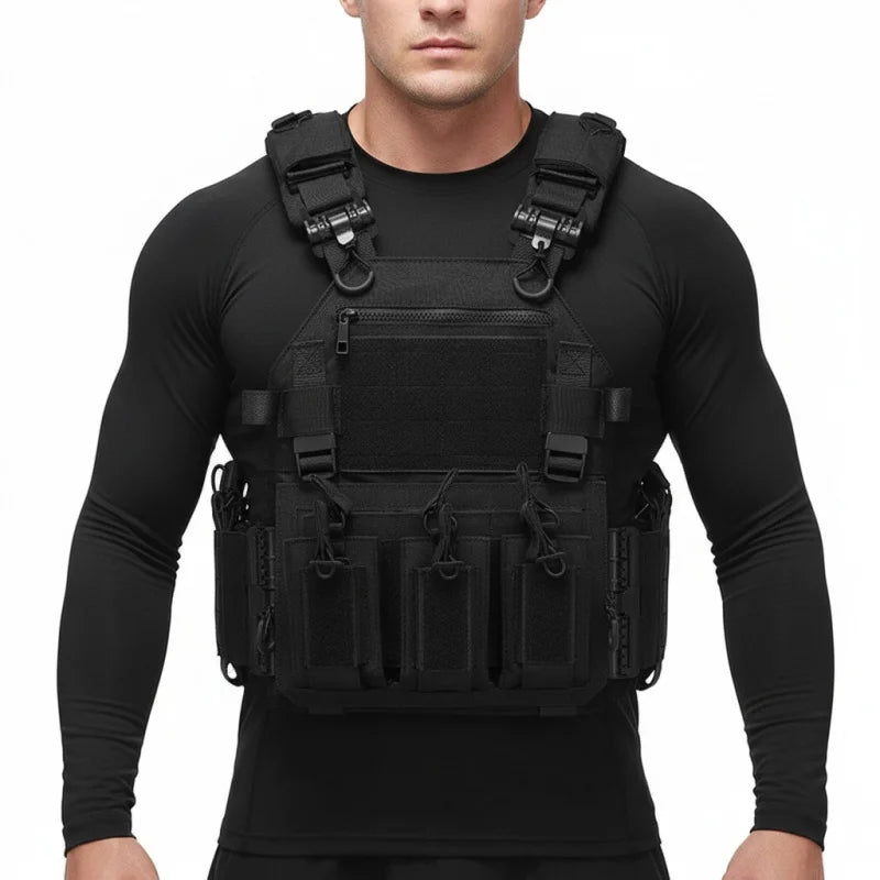 Multi-functional wear-resistant tactical vest outdoor training clothes outdoor equipment protective waistcoat