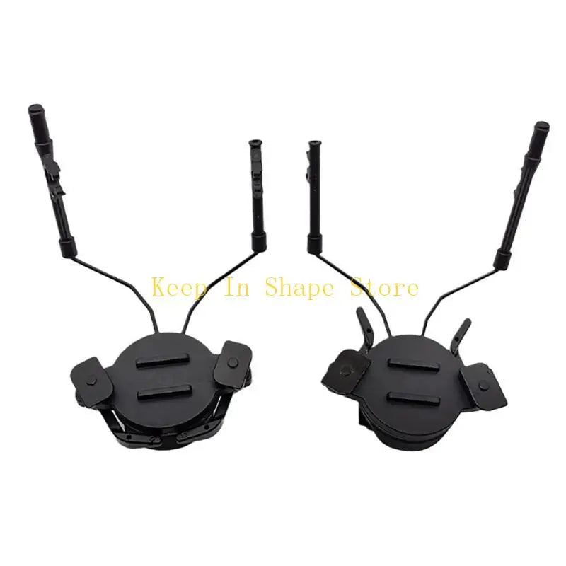 U1JC 1Pair Tacticals Helmet Airsoft Headset Holder Fast Helmets Rails Adapter Set for 19-21mm Adjustable Bracket