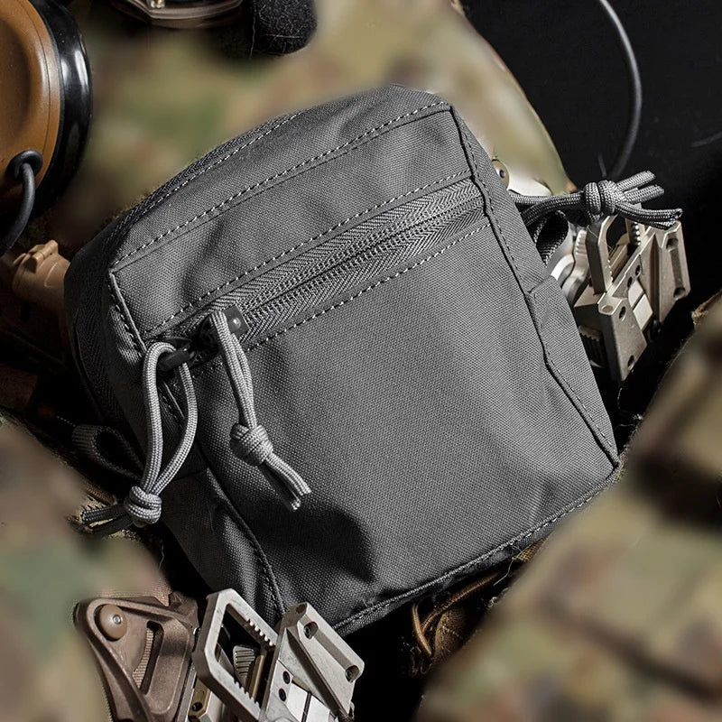 Small MOLLE Utility Pouch | Civil EDC Organizer | Camo GP Bag for Outdoor Vest
